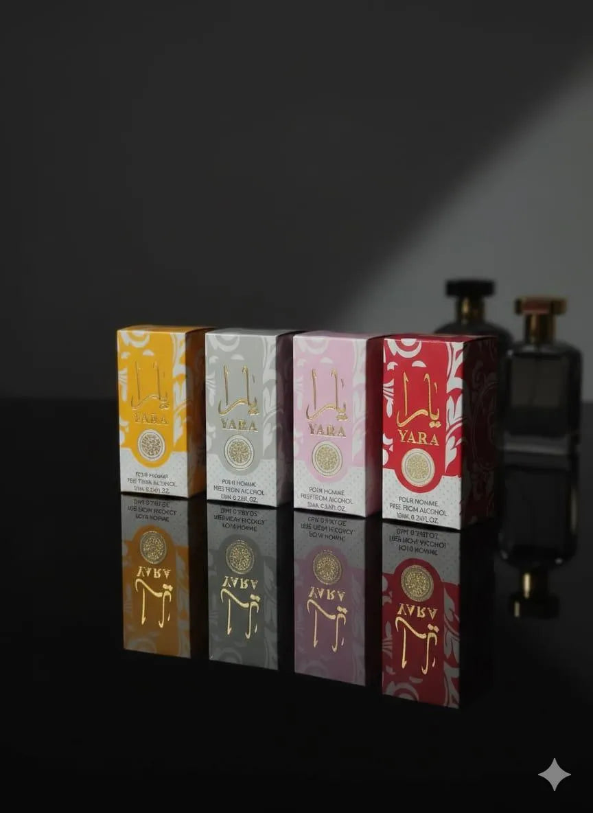 Yara Alcohol-Free Unisex Attar 8ml Yellow with Free Tasbeeh
