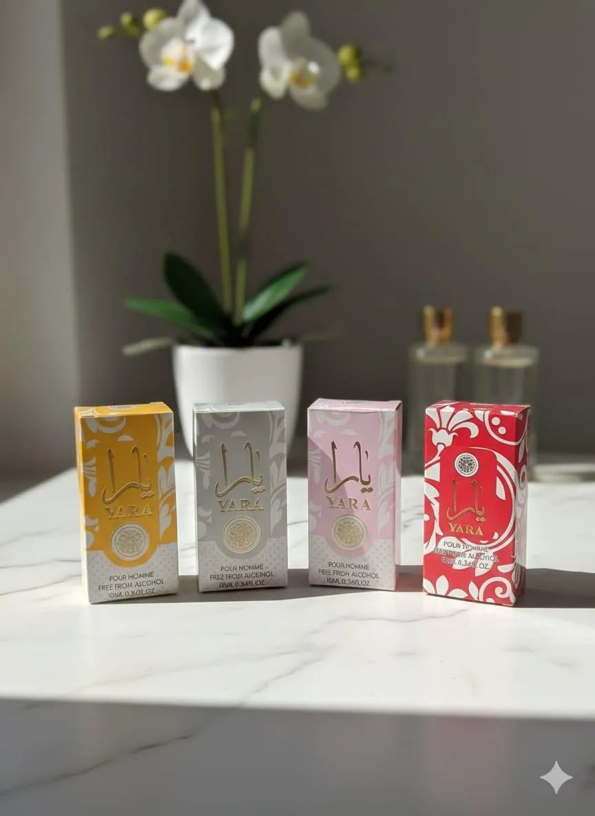 Yara Alcohol-Free Unisex Attar 8ml Yellow with Free Tasbeeh