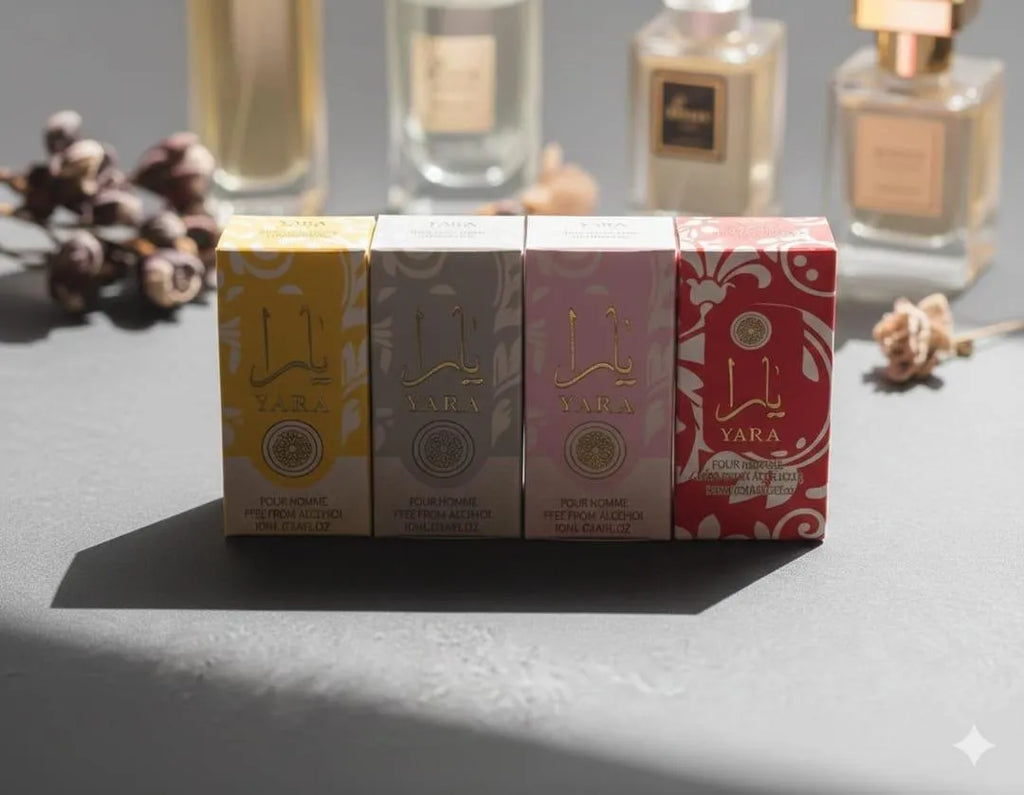 Yara Alcohol-Free Unisex Attar 8ml Yellow with Free Tasbeeh
