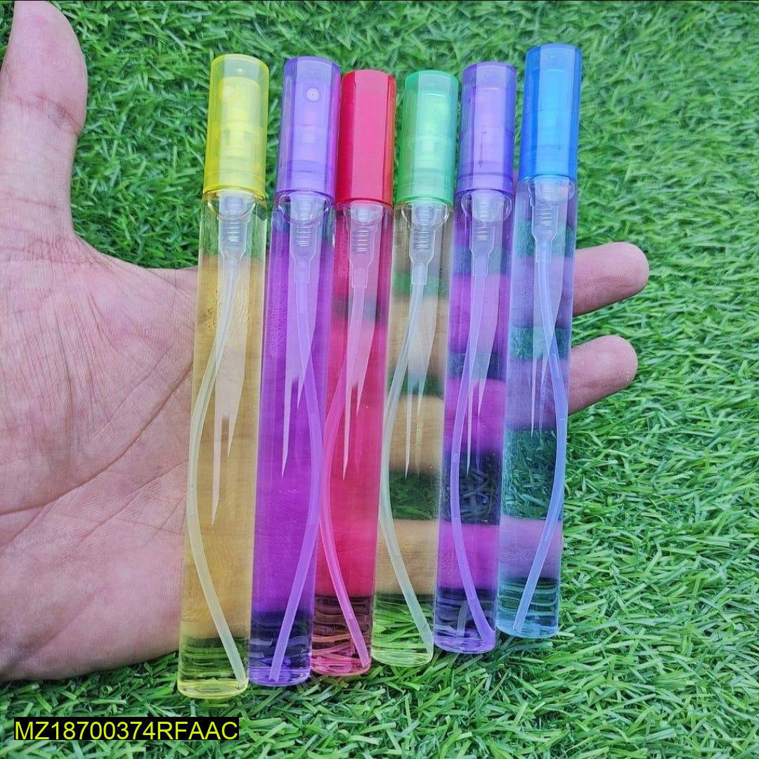Pocket Perfume Set 6 Colors Glass Caps