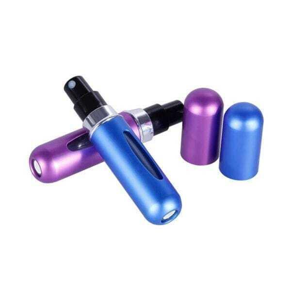 Refillable Mini Perfume Atomizer Bottle 5ml Random Color Pack of 3