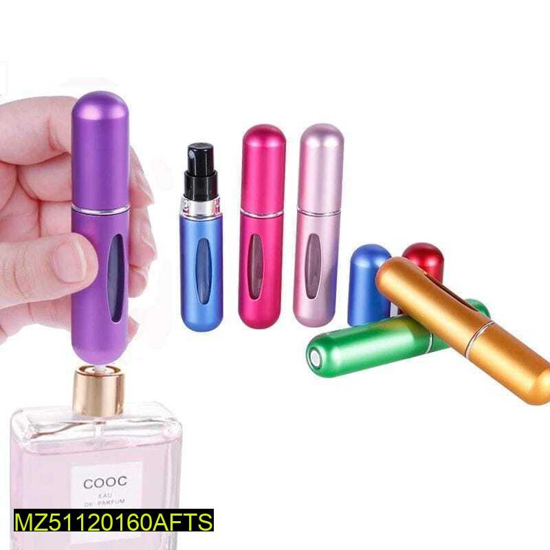 Refillable Mini Perfume Atomizer Bottle 5ml Random Color Pack of 3